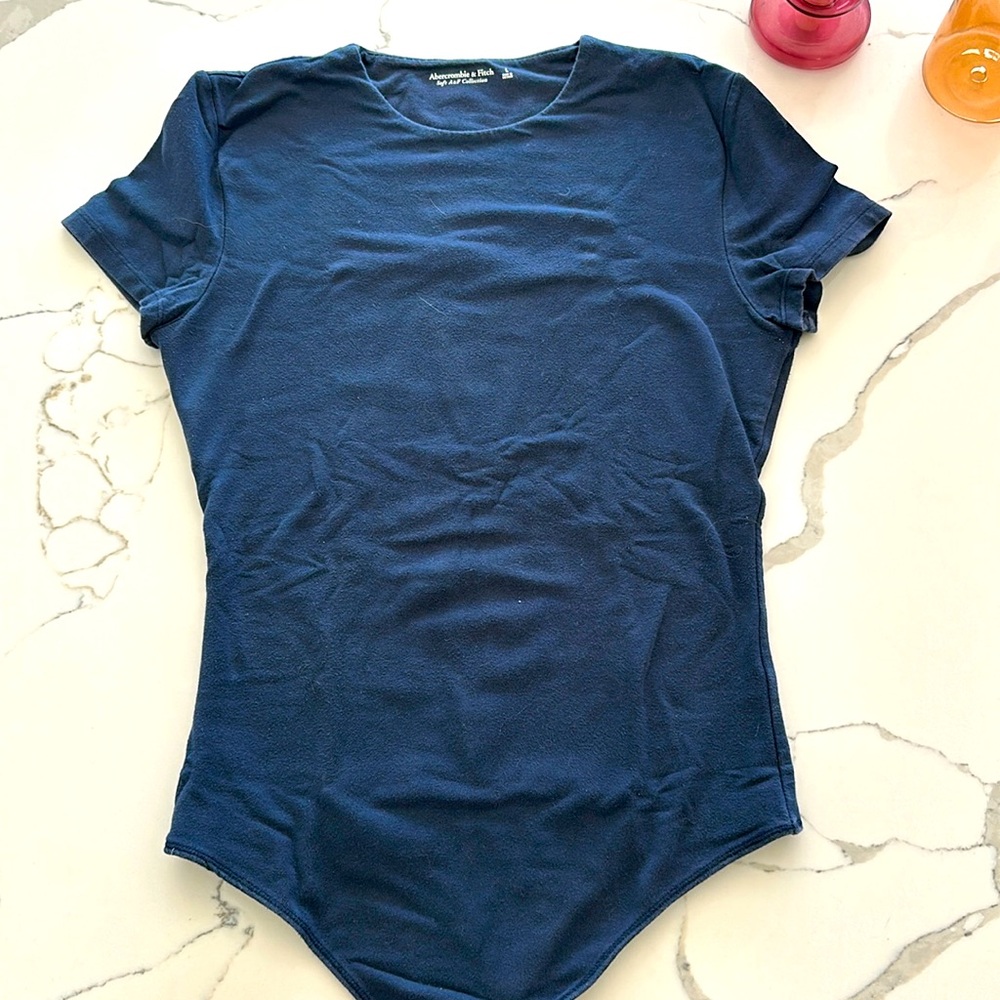 Navy blue Abercrombie & Fitch bodysuit